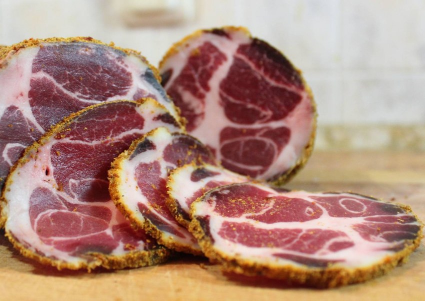 Шейка свиная сыровяленая Коппа