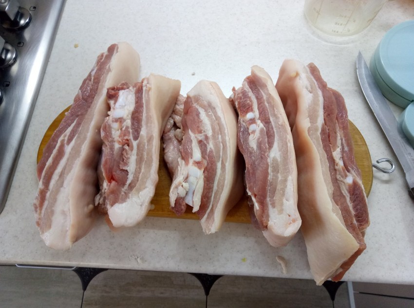 Свиная шея нитритная соль