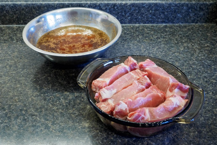 Рассол для мяса свинины