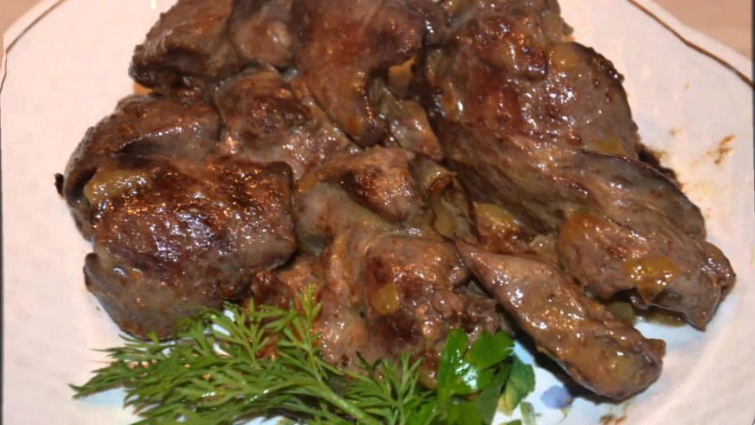 Жареная печенка