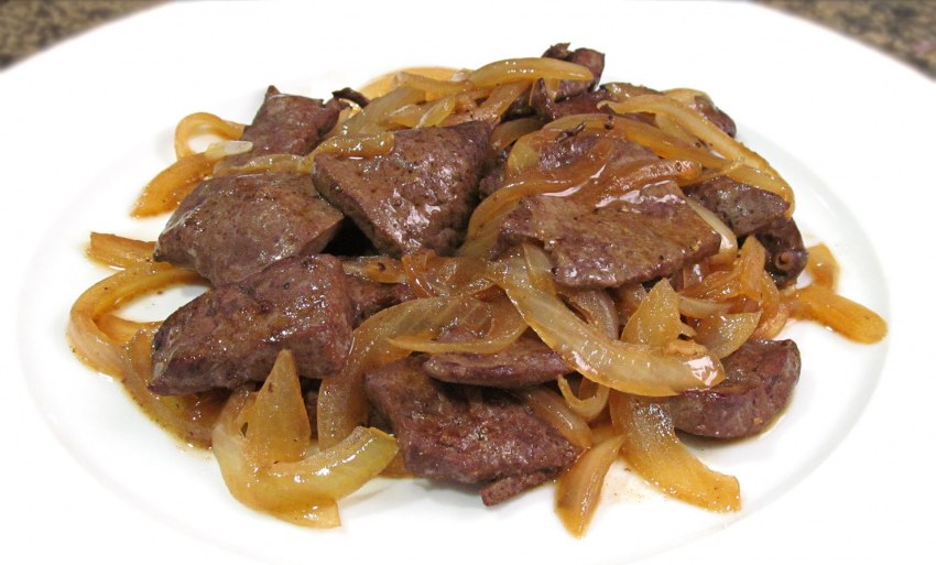 Печень с луком
