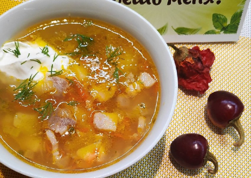 Суп с беконом