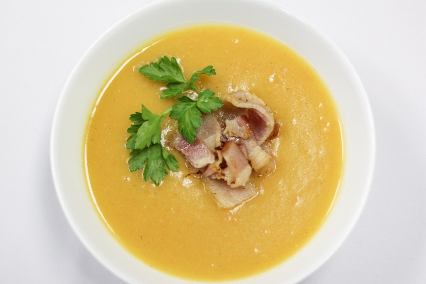 Гороховая каша с беконом