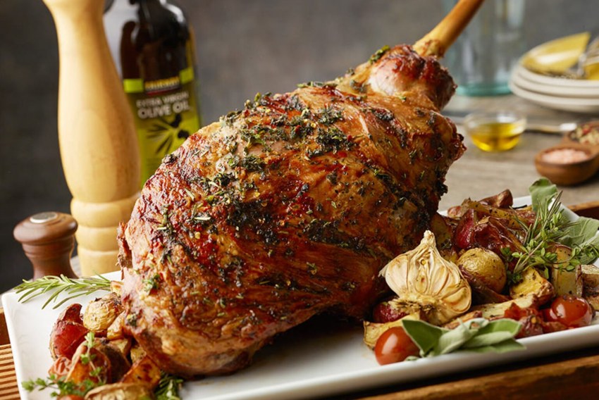 Баранья нога запеченная в духовке