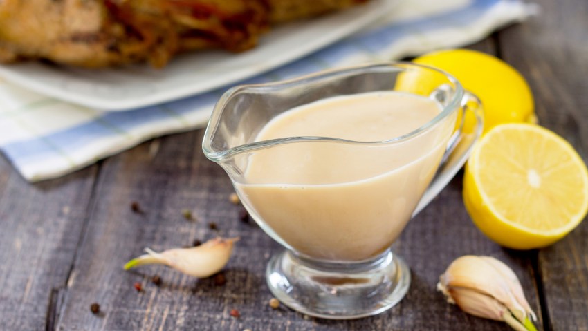 Лимонно чесночный соус