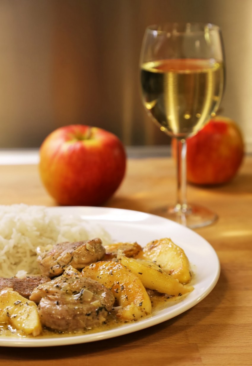 Сервировка говядина и рис