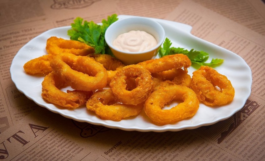 Кальмары в кляре