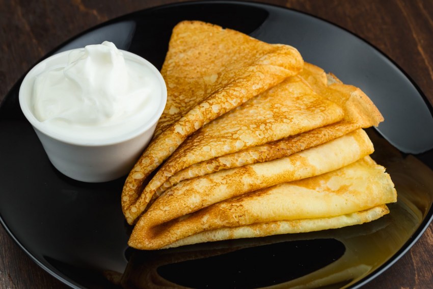 Блины со сгущенкой