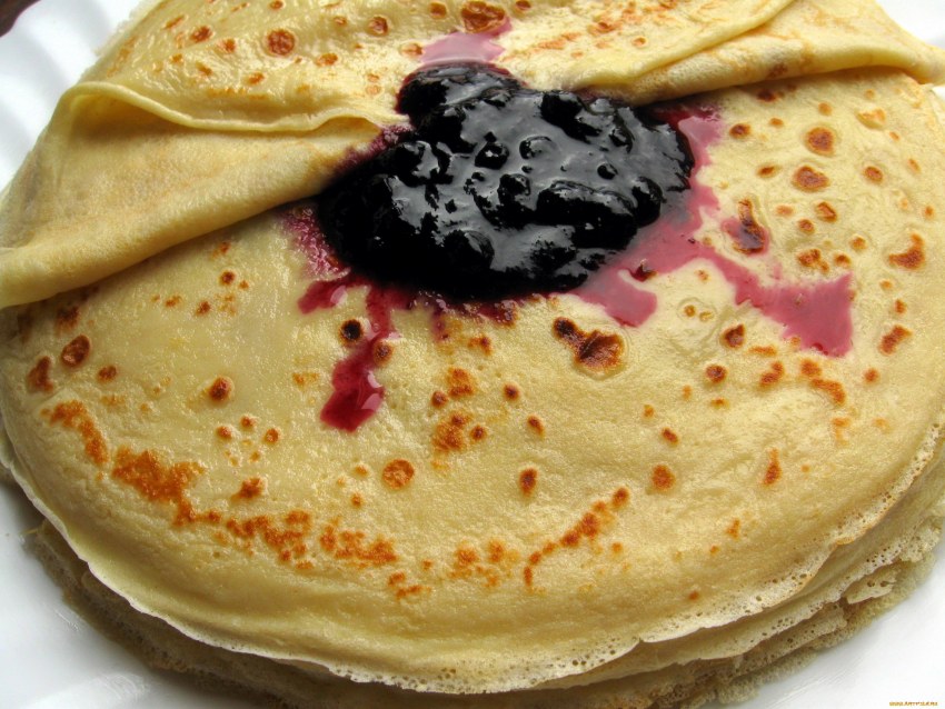 Блины со сгущенкой