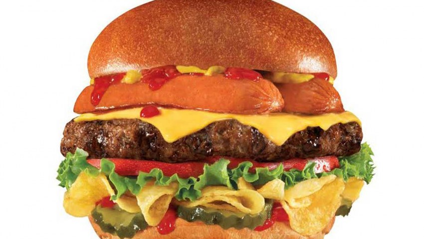 Надкушенный бургер