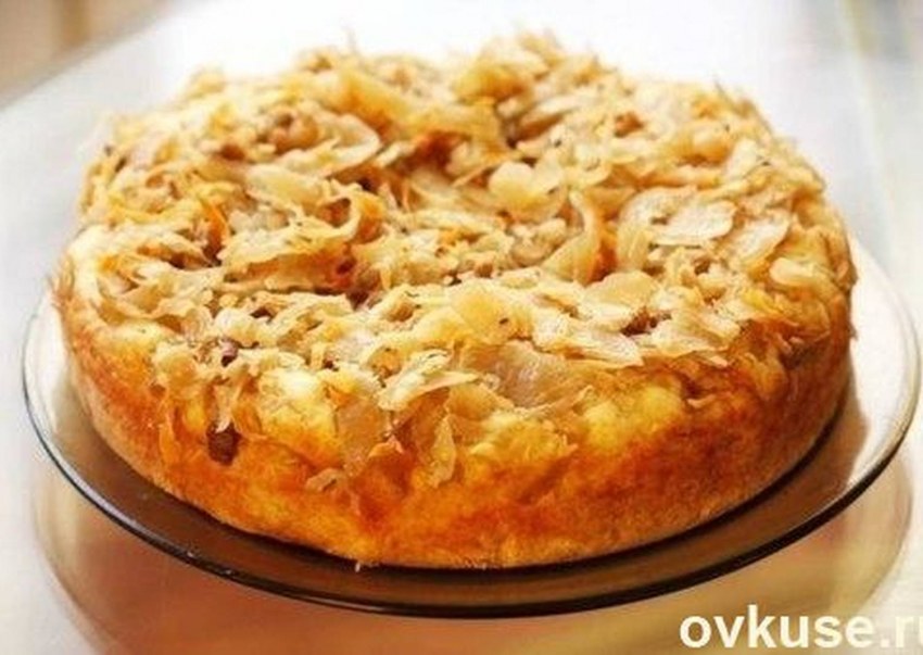 Пирог с капустой на кефире