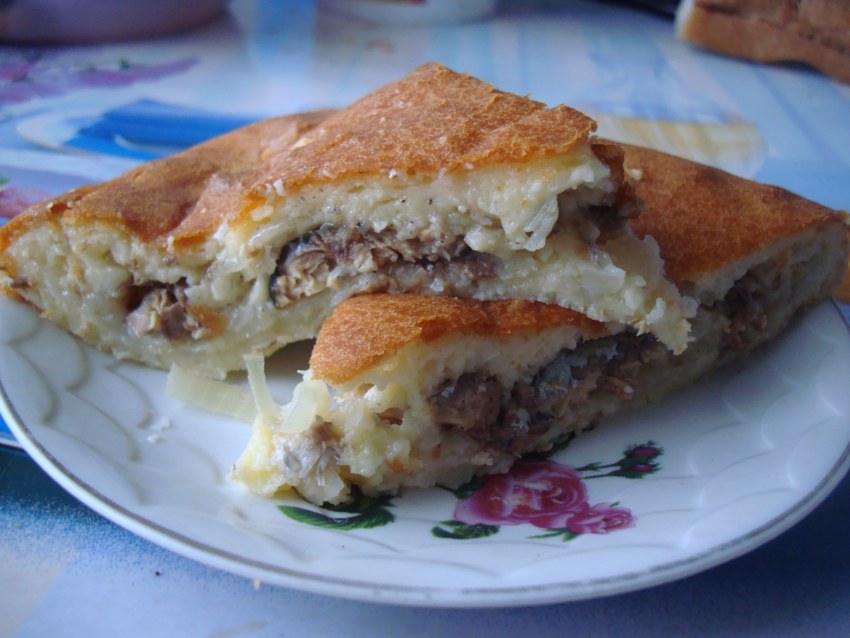 Пирог из жидкого теста