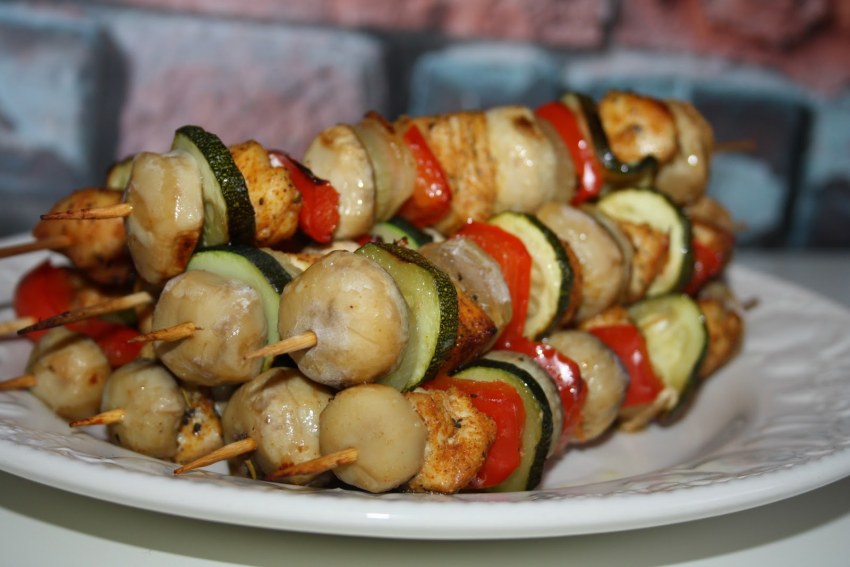 Овощной шашлык