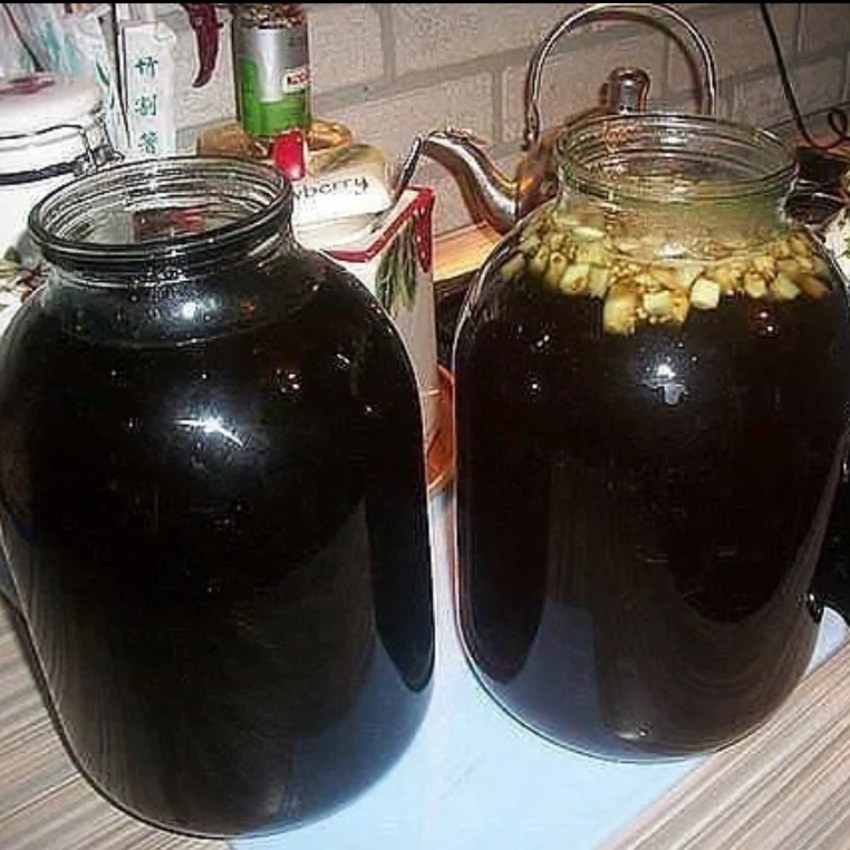 Квас из ржаного хлеба