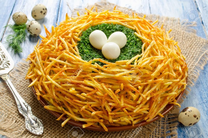 Салат глухариное гнездо