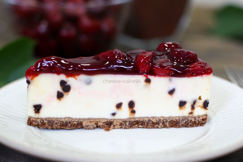 Творожный мусс с вишней