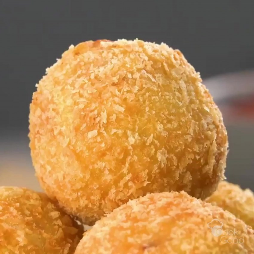 Крабово-сырные шарики “снежки”