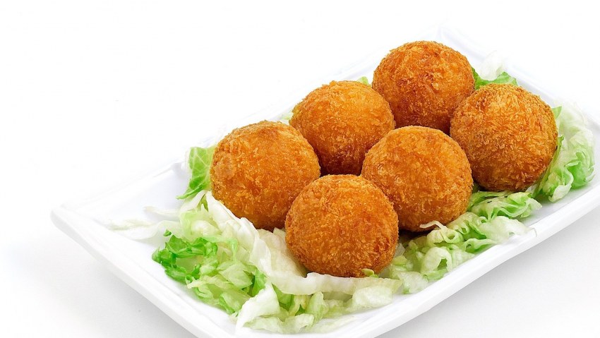 Картофельно сырные шарики