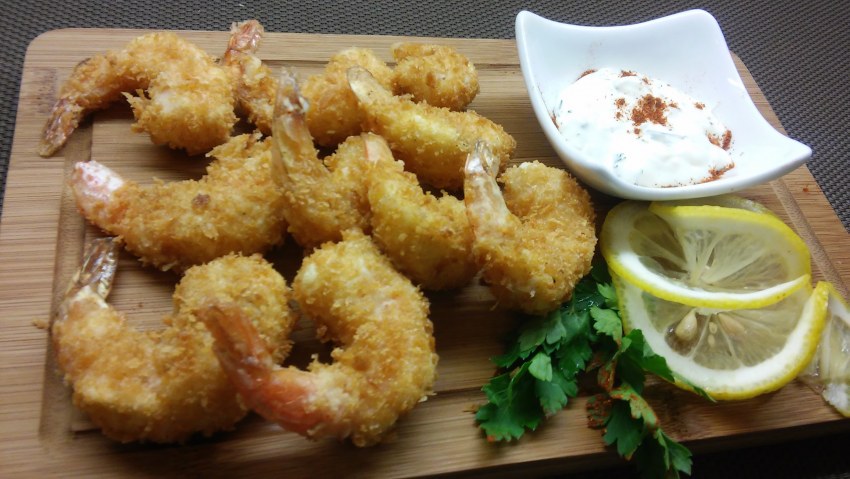 Креветки жареные в кляре