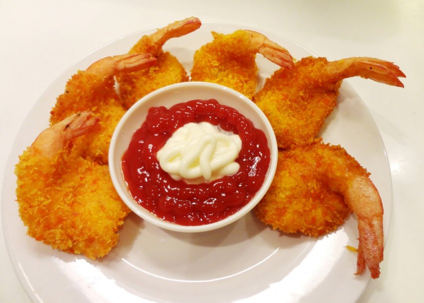 Фото креветки Баттерфляй в панировке