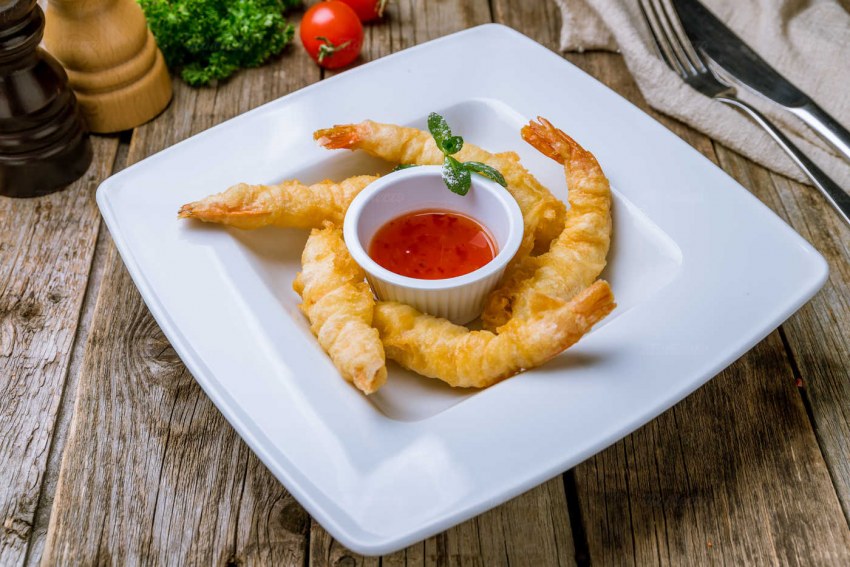 Креветки во фритюре