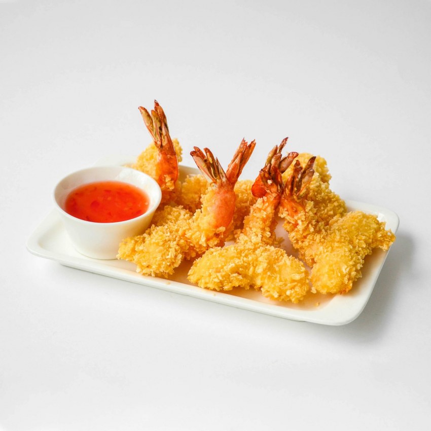 Жареные креветки в тесте