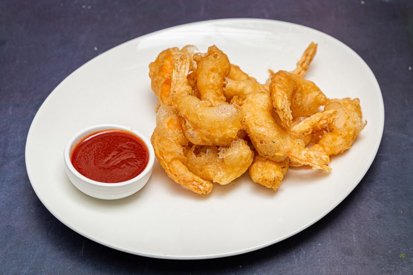 Креветки жареные в кляре