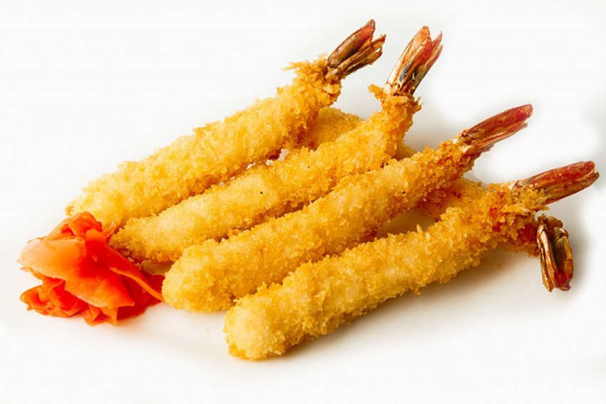 Жареные креветки в темпуре
