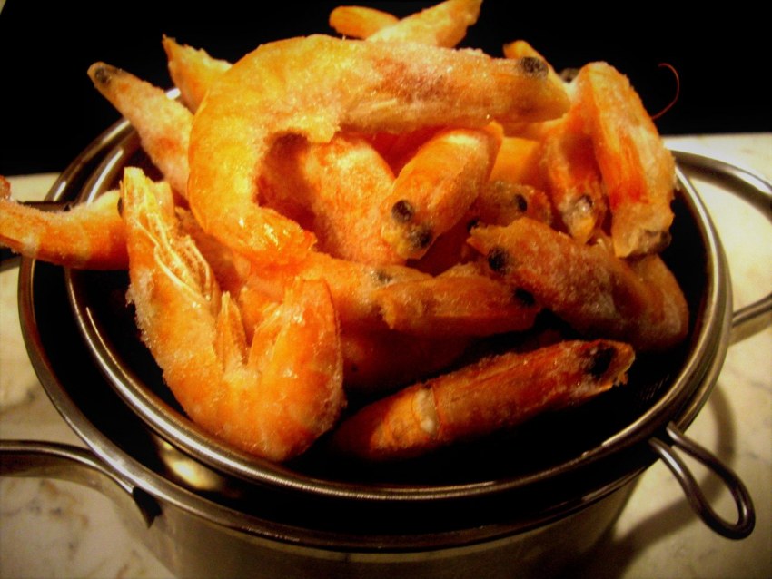 Креветки темпура