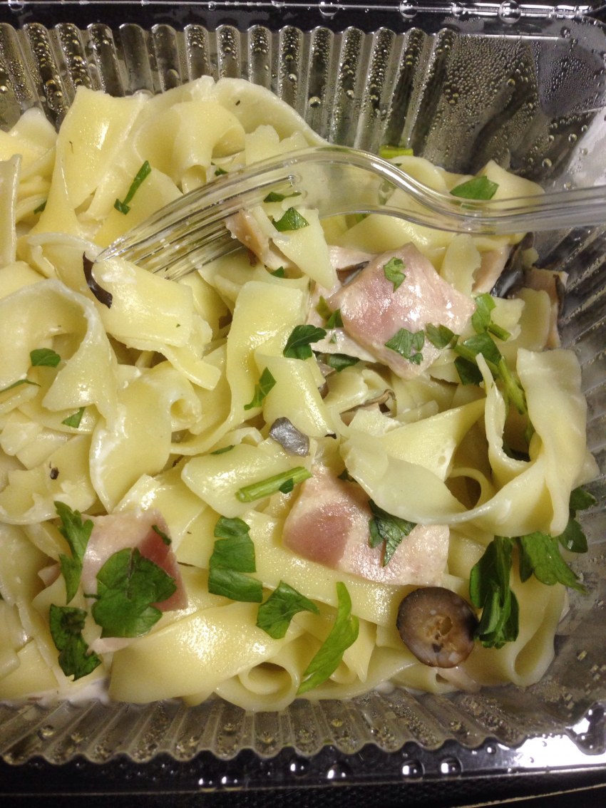 Карбонара с курицей и грибами в сливочном соусе