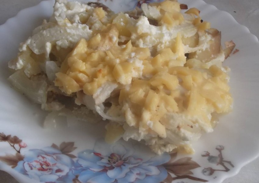 Лёгкая запеканка из куриной грудки