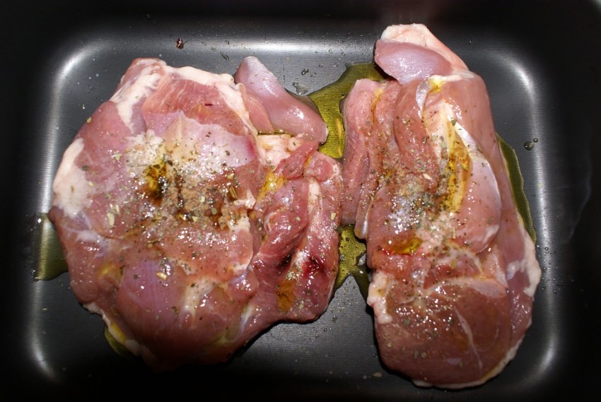 Бедро индейки жареное