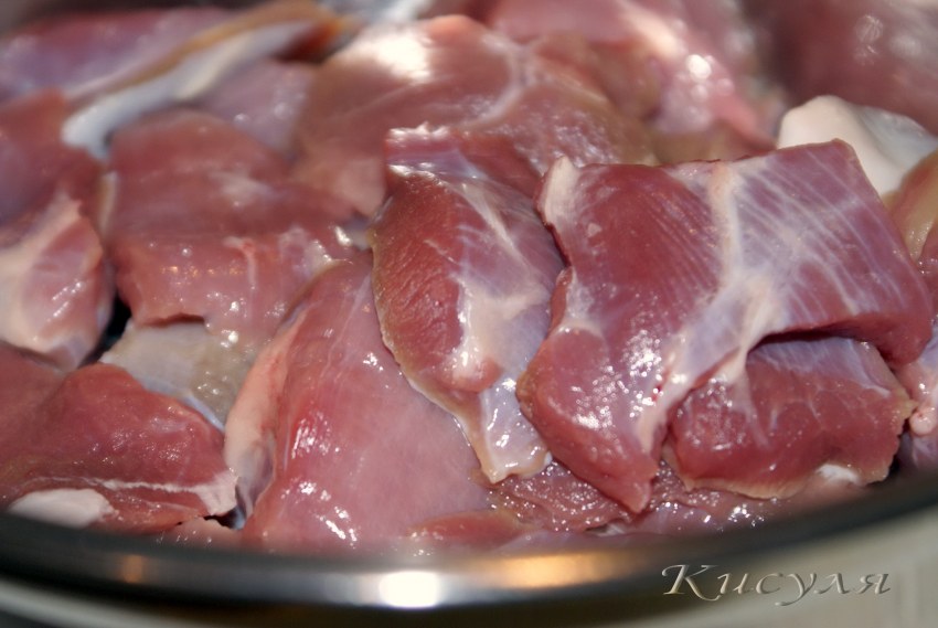 Кусочки индейки в глазури