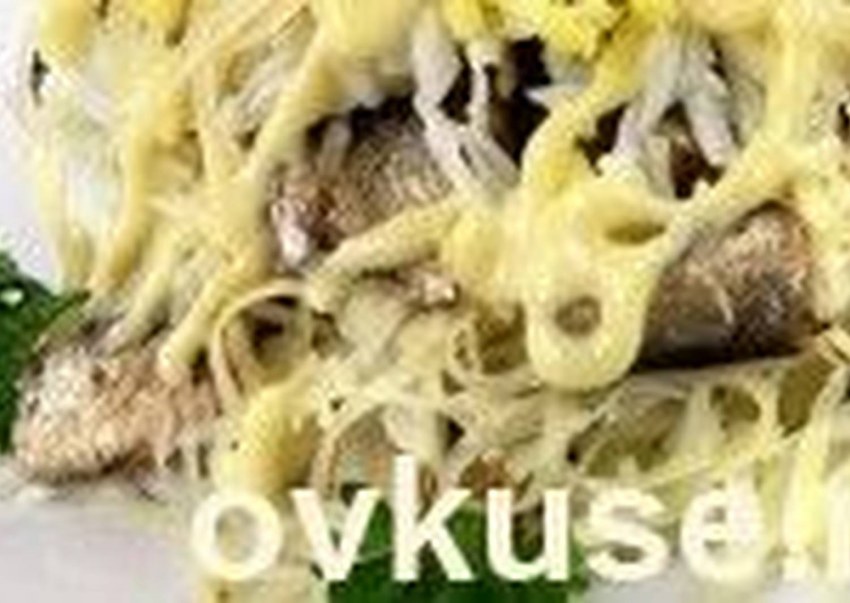 Макароны со шпротами