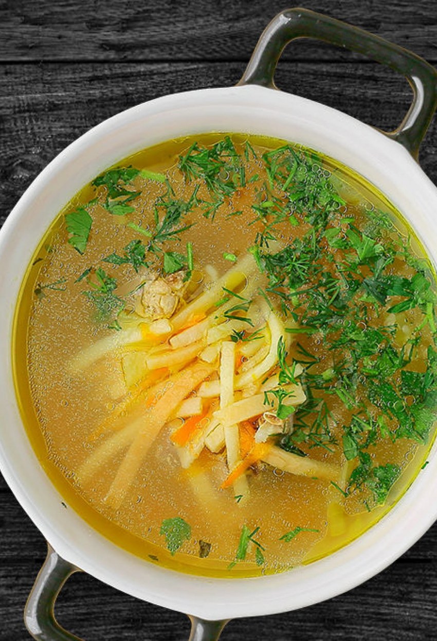 Суп лапша токмач