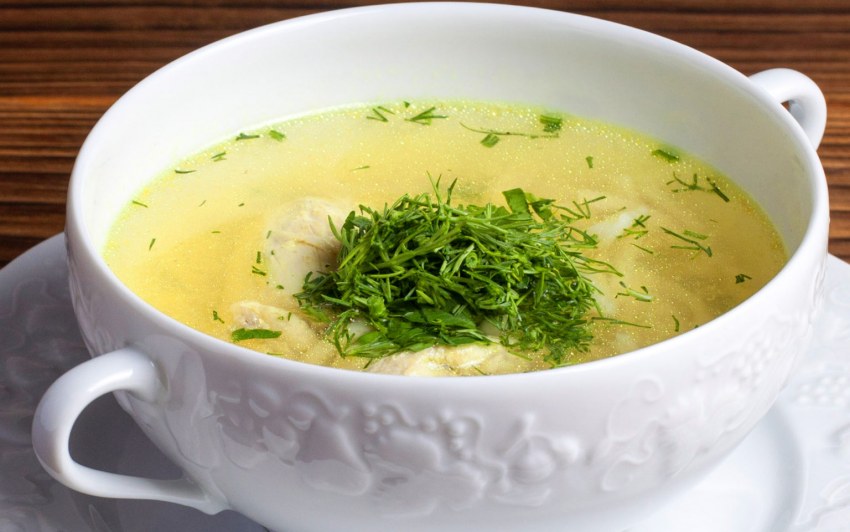 Бульон с курицей