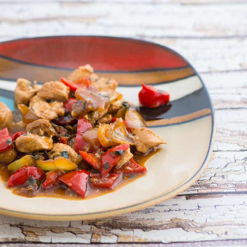 Индейка тушеная с овощами