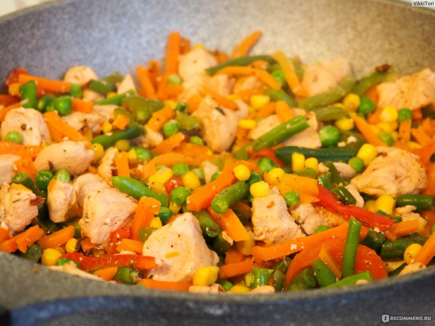 Рагу из индейки с овощами и картофелем