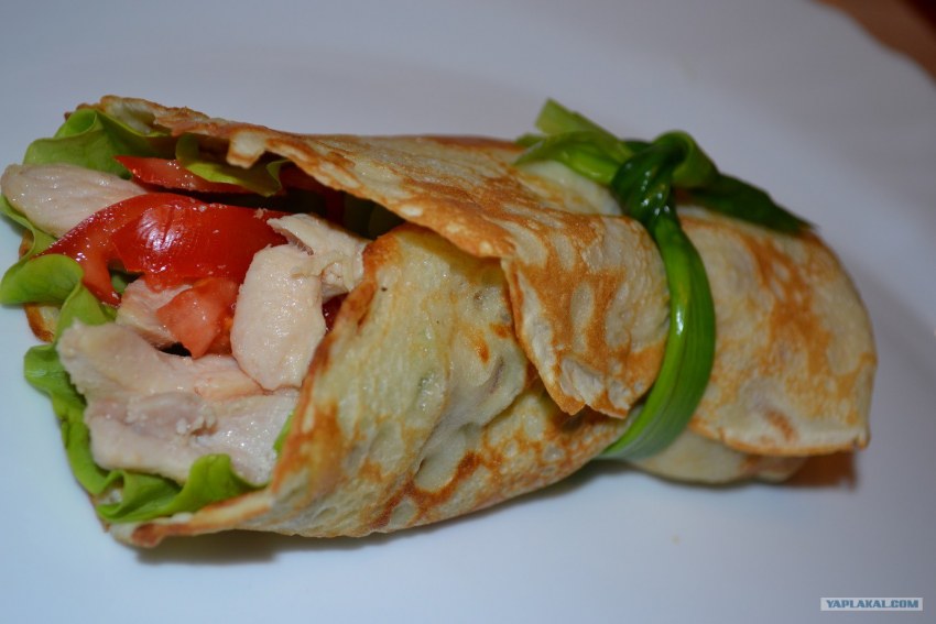 Блины с курицей