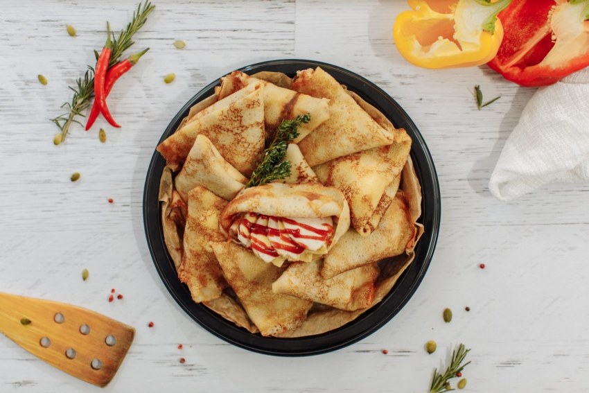 Блинчики с курицей