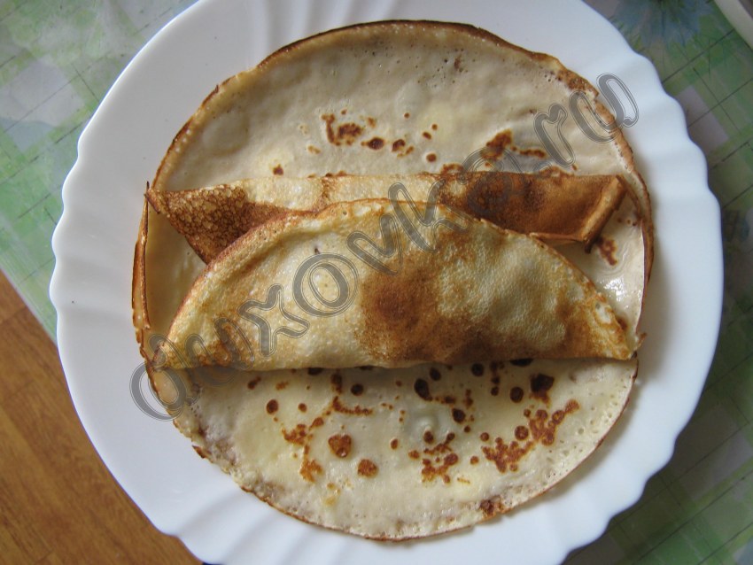 Блины с овощами