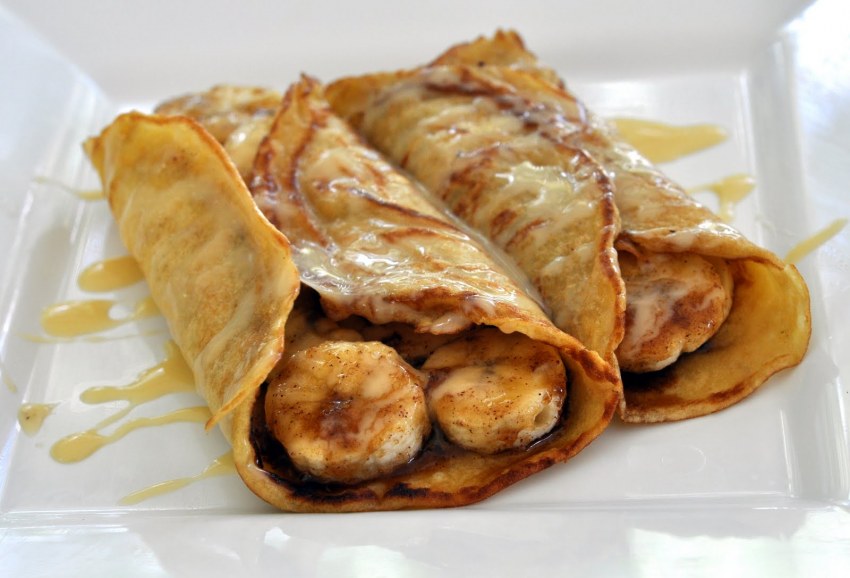 Блинчики с курицей и сыром