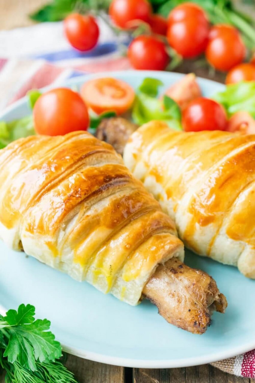 Слоеный пирог с рыбой