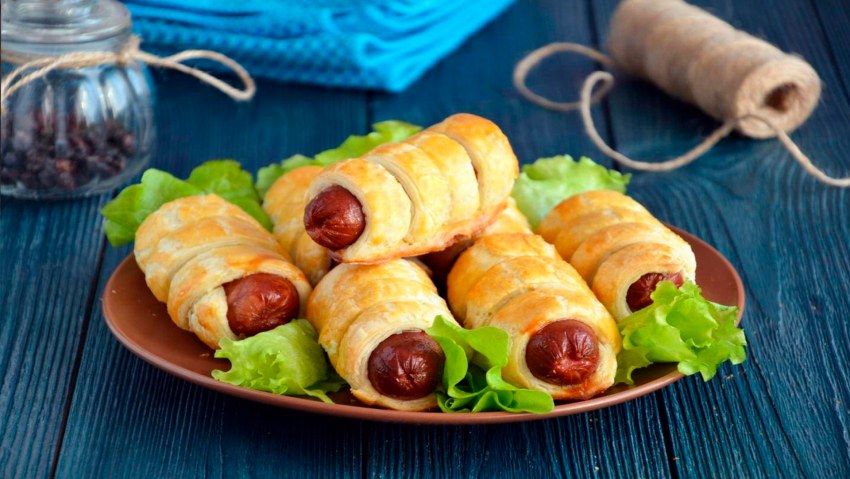 Бутерброды на слоеном тесте