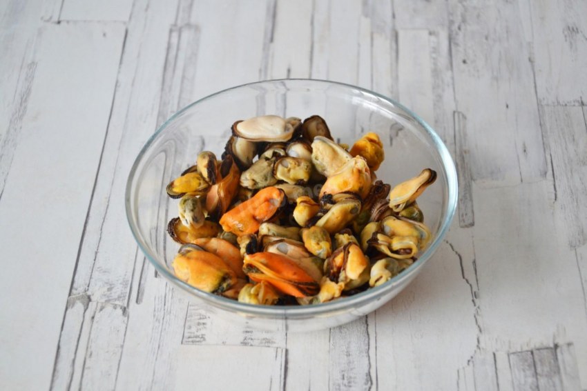 Паста с морепродуктами в сливочном соусе