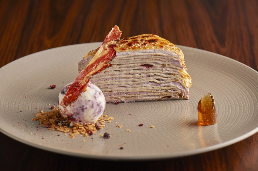 Торт из блинов на новый год