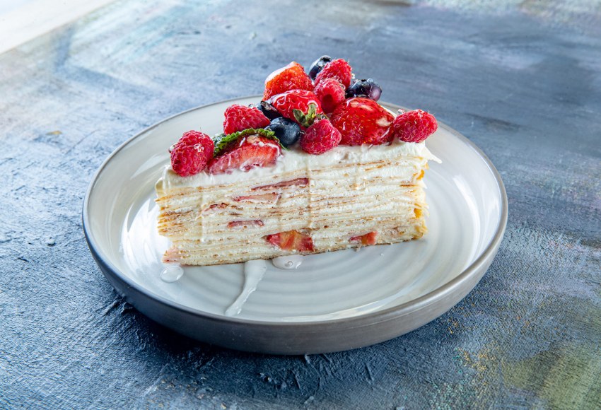 Блинный торт «фруктовый рай»