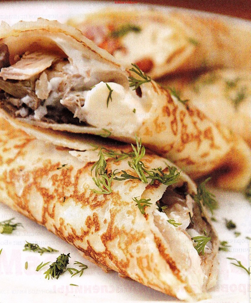 Блинчики с курицей