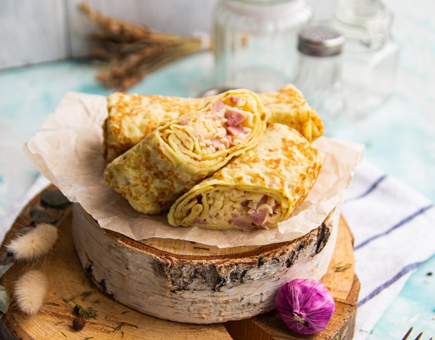 Красивые блины с начинкой