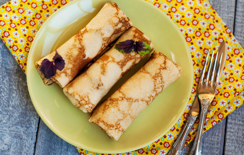 Блинчики с мясом